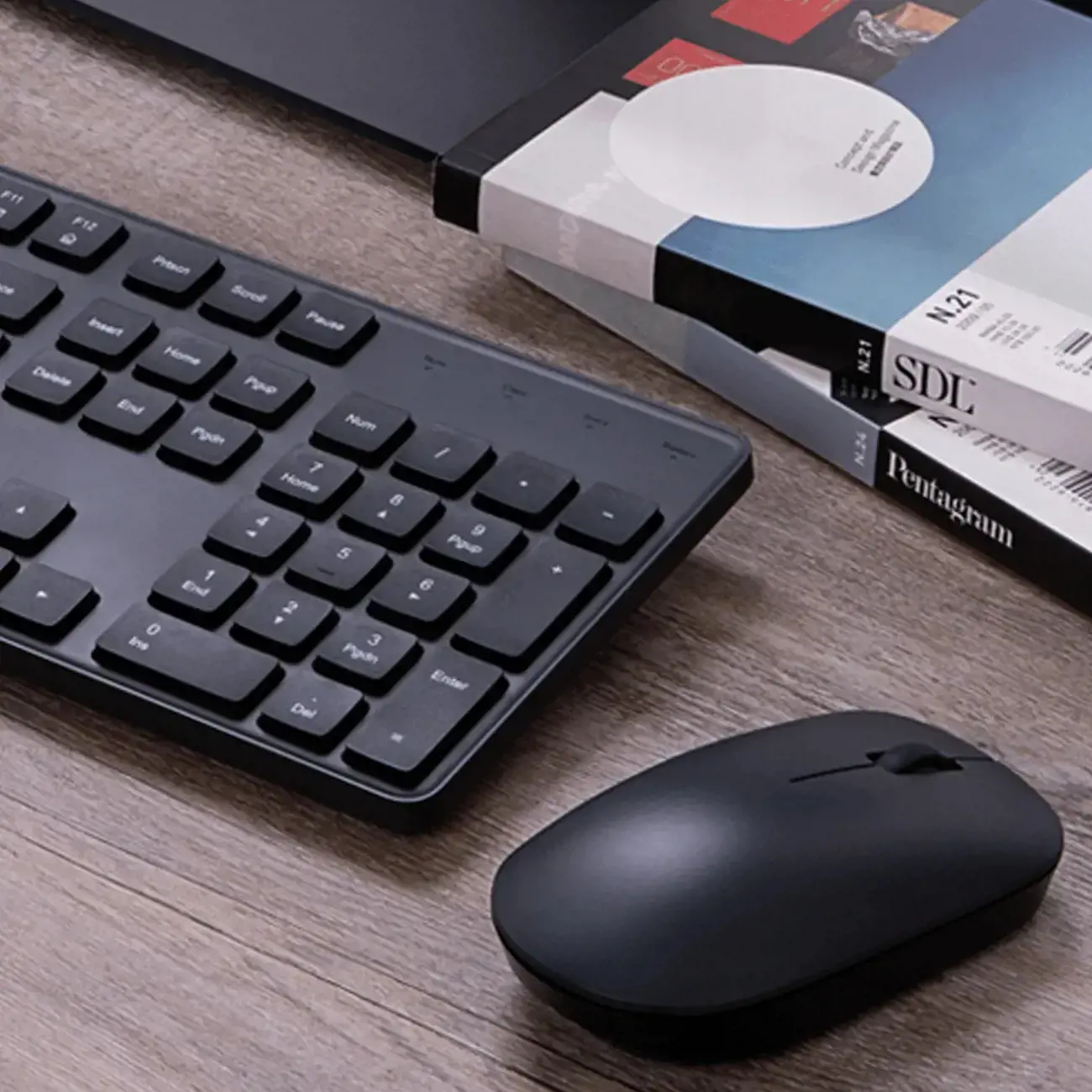 "Xiaomi" klaviatūros ir pelės klaviatūros ir pelės rinkinys, belaidis, LT, juodas