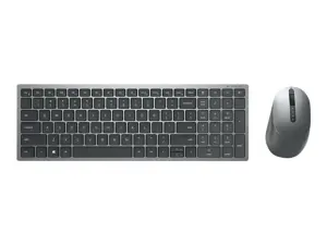 DELL KM7120W, pilno dydžio (100%), RF belaidis + "Bluetooth", QWERTY, pilka, titano spalvos, pelė pridedama