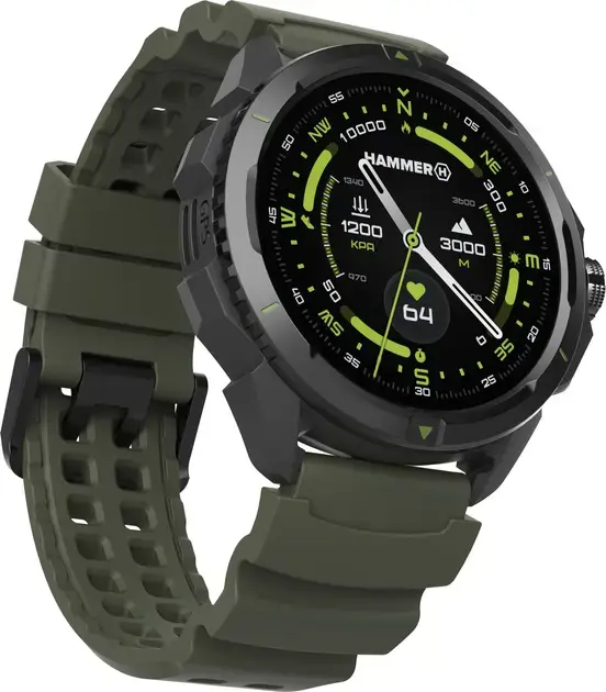 Hammer Watch 2 | Smart watch | AMOLED | 1.5” | Military Edition