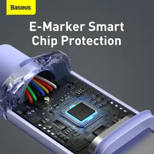 Baseus Crystal Shine Series cable USB cable for fast charging and data transfer USB Type C - USB Type C 100W 2m purple (CAJY000705)