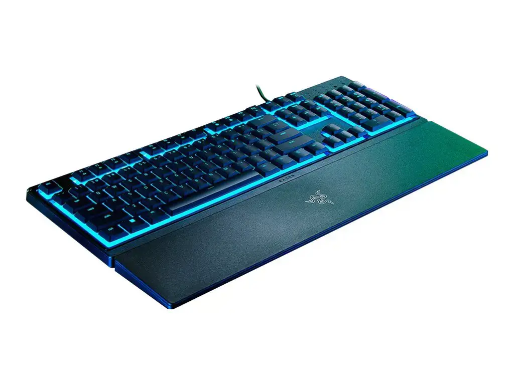 "Razer" žaidimų klaviatūra "Ornata V3 X" RGB LED apšvietimas, NORD, laidinė, juoda, tyli membrana, skaitmeninė klaviatūra