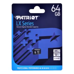 "Patriot" LX serijos microSDHC 64GB 10 klasės UHS-I
