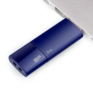 "Silicon Power Ultima U05", 8 GB, USB Type-A, 2.0, dangtelis, 9,2 g, mėlyna