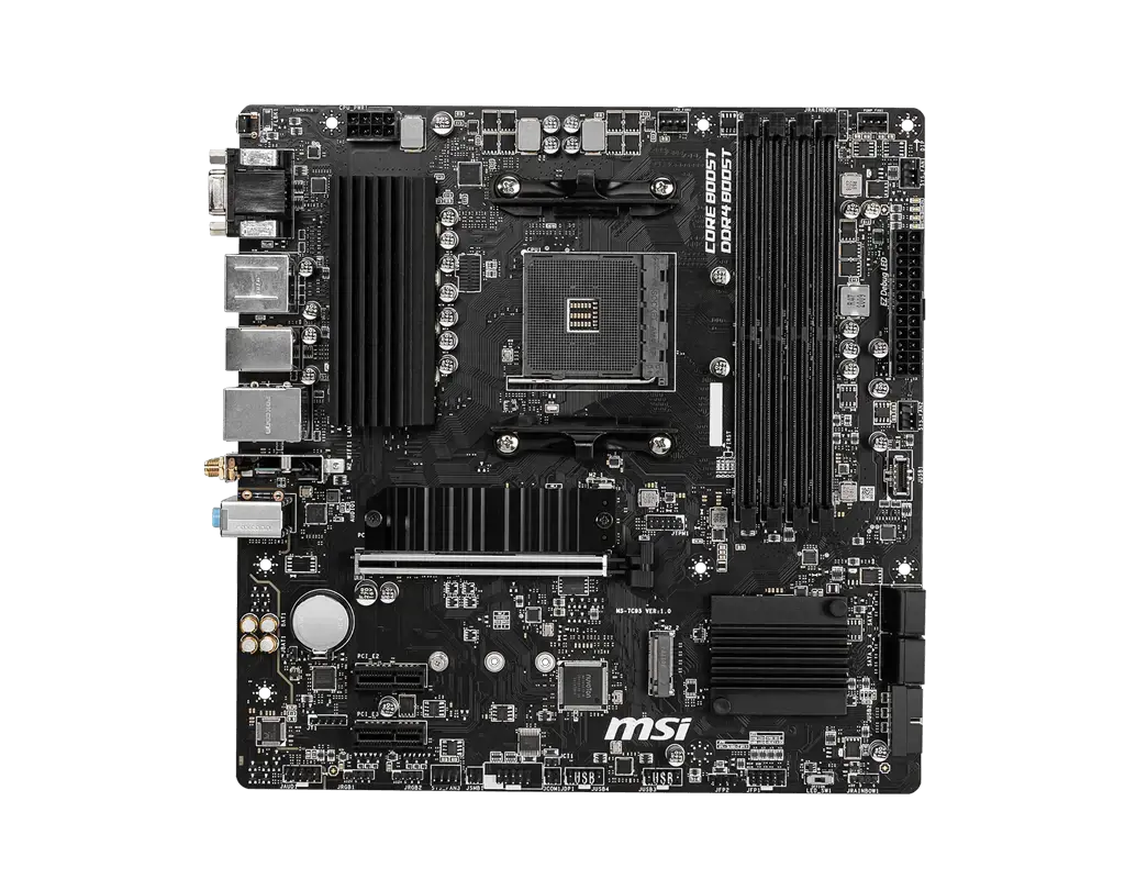 MSI B550M PRO-VDH WIFI, AMD, "Socket AM4", 3 kartos "AMD Ryzen™ 3", 3 kartos "AMD Ryzen 5", 3 kartos "AMD Ryzen™ 7", 3 kartos..., DDR4-SDRAM, 128 GB, DIMM