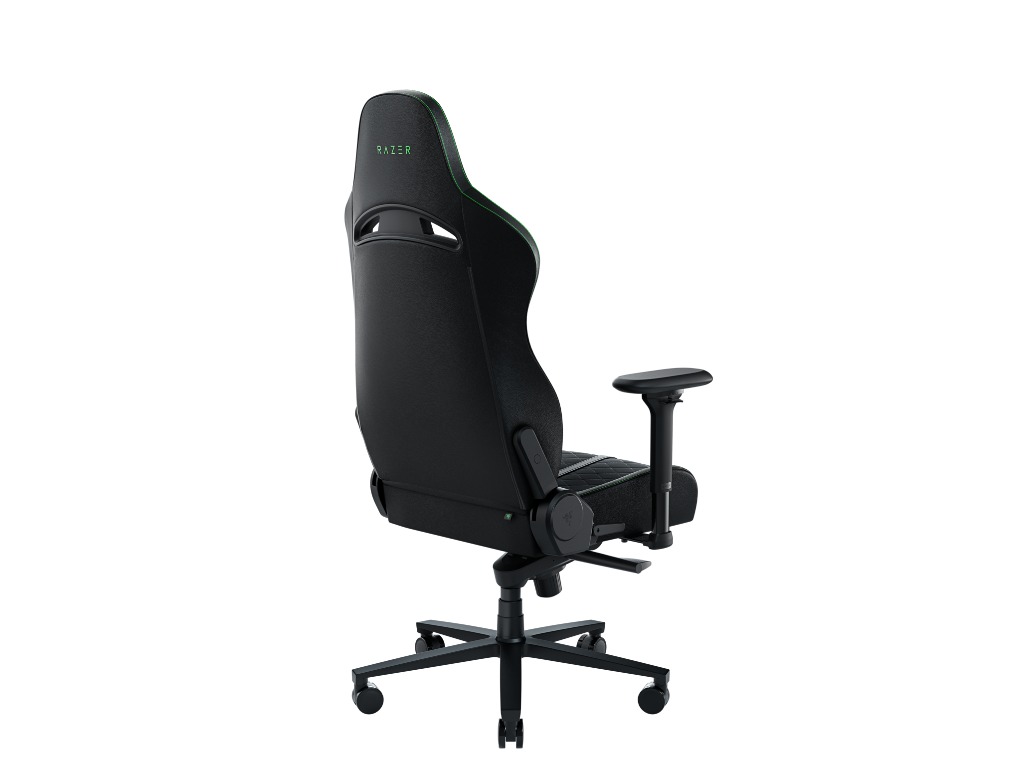 "Razer Enki" žaidimų kėdė su patobulintu pritaikymu, juoda/žalia