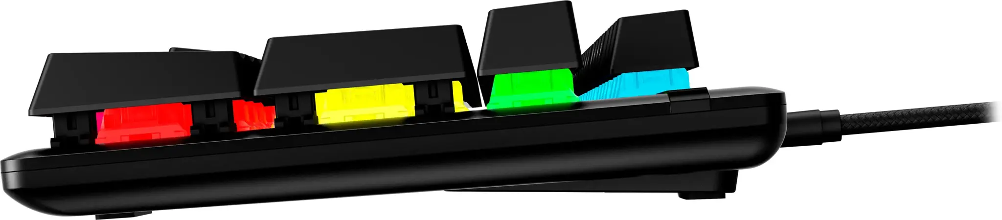 "HyperX Alloy Origins PBT HX Blue" - mechaninė žaidimų klaviatūra, pilno dydžio (100 %), USB, mechaninė, QWERTY, RGB LED, juoda