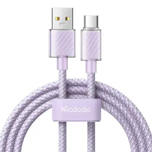 USB-A į "Lightning Mcdodo" laidas CA-3652, 1,2 m (violetinės spalvos)
