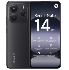 Xiaomi Redmi Note 14 | Midnight Black | 6.67 " | AMOLED | 1080 x 2400 pixels | Mediatek | Internal …