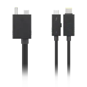 Lenovo 4X91K16970, vyriškas, vyriškas, 0,7 m, juodas, 40 Gbit/s, RoHS REACH UL62368