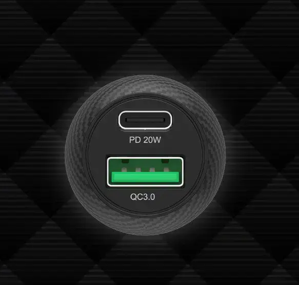 "UNITEK" AUTOMOBILINIS ĮKROVIKLIS 38 W, USB-A USB-C, QC3.0, P1400A