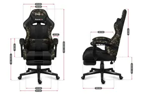 "HUZARO FORCE 4.7 CAMO" TINKLINĖ ŽAIDIMŲ KĖDĖ
