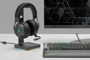 "CORSAIR Gaming Virtuoso RGB Wireless XT High-Fidelity Gaming Headset" žaidimų ausinės "Slate EU" versija