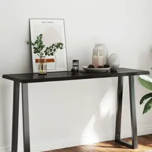 Stalviršis, tamsiai ruda, 140x50x(2-4) cm, medienos masyvas