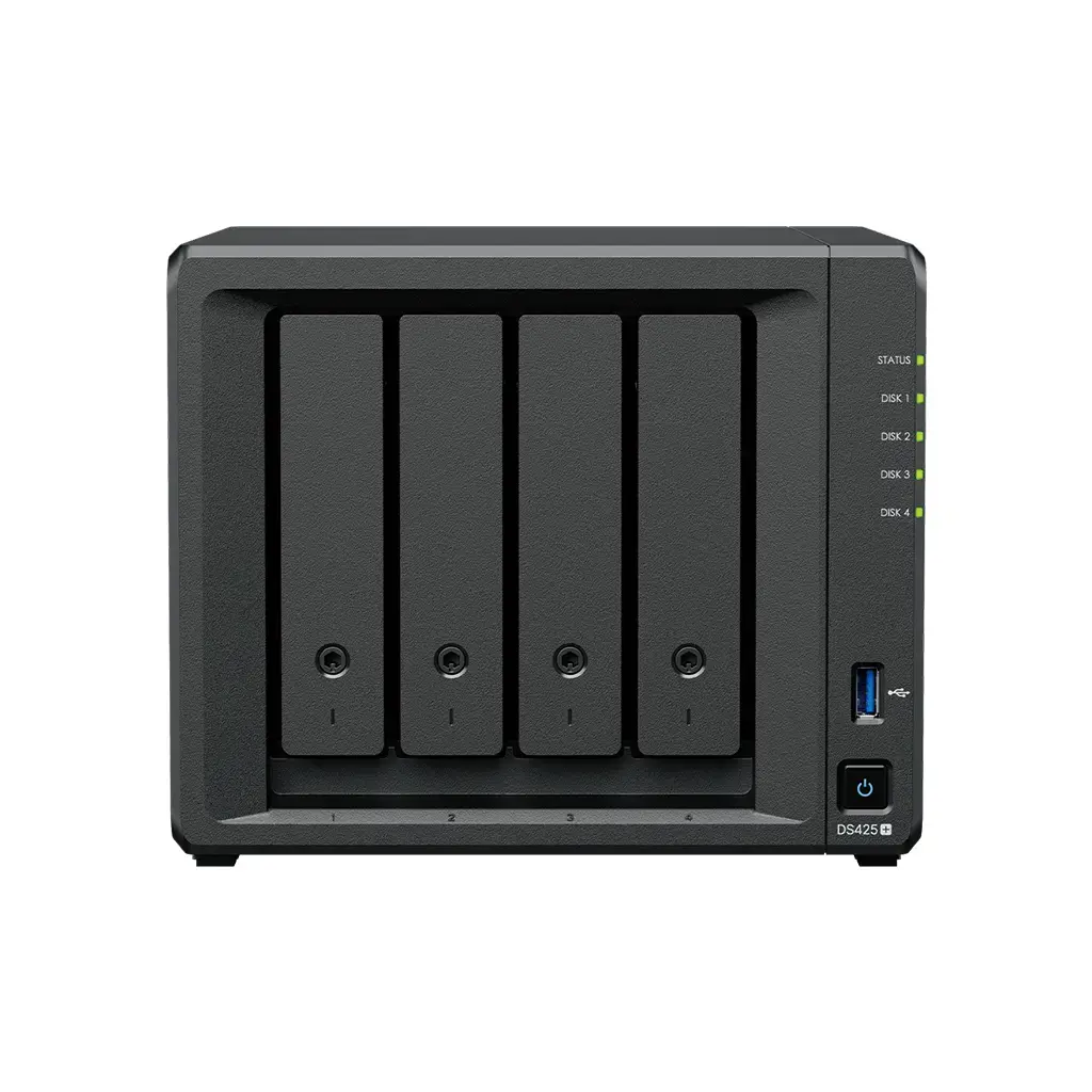 Synology DiskStation | DS425+ | Intel Celeron | J4125 | Processor frequency 2.0 GHz | 2 GB | DDR4 | Black