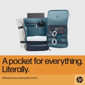 HP Travel 25 litrų 15,6 Iron Grey nešiojamojo kompiuterio kuprinė, 39,6 cm (15,6"), poliesteris