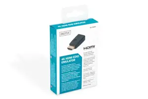 DIGITUS HDMI EDID emuliatorius, skirtas ilgintuvui, jungikliams, skirstytuvui, matriciniam perjungikliui, juodas