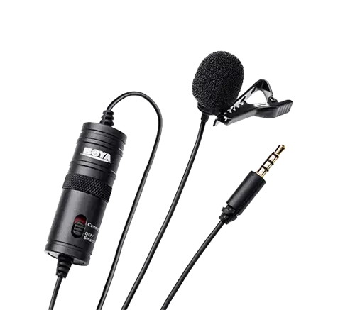 Mikrofonas BOYA 65-18000 HZ, 6.3 mm stereo adapteris, juodas / BY-M1 / BOYA10003