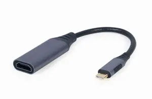 GEMBIRD A-USB3C-HDMI-01 USB Type-C į HDMI ekrano adapteris erdviai pilkas