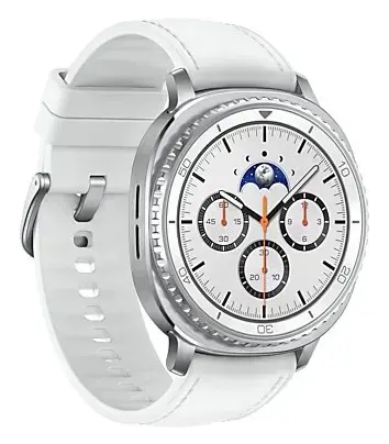 Samsung Galaxy Watch 8 Classic 3.3 cm (1.3") AMOLED 46 mm Digital 438 x 438 pixels Touchscreen Silver Wi-Fi GPS (satellite)