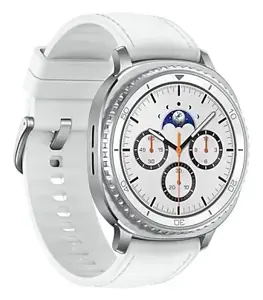 Samsung Galaxy Watch 8 Classic 3.3 cm (1.3") AMOLED 46 mm Digital 438 x 438 pixels Touchscreen Silver Wi-Fi GPS (satellite)