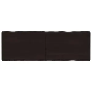 Stalviršis, tamsiai ruda, 140x50x(2-4) cm, medienos masyvas