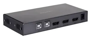 UNITEK KVM JUNGIKLIS 4K HDMI 2.0, 2 ĮĖJIMAI, 1 IŠĖJIMAS + USB