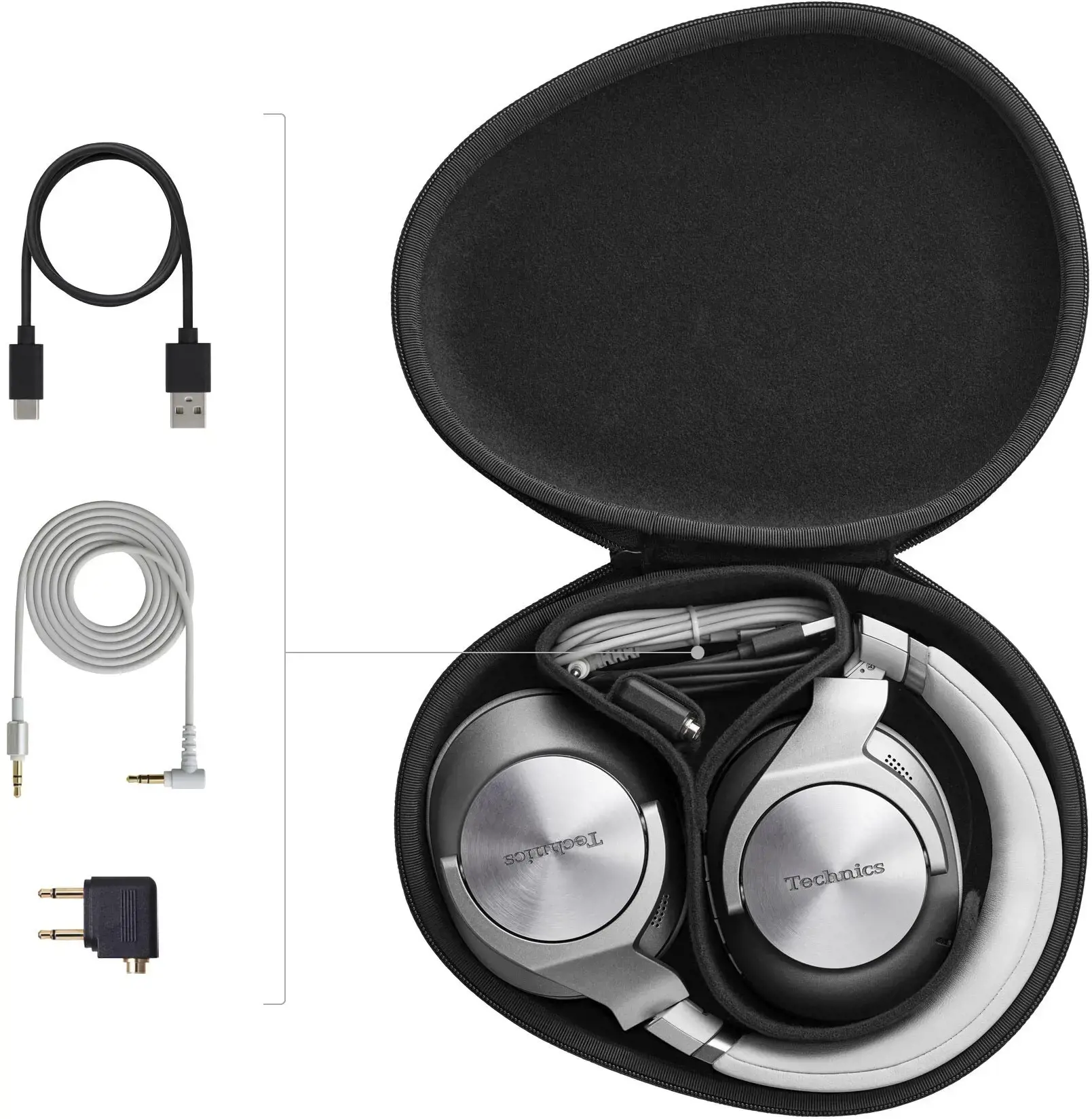 "Technics" belaidės ausinės EAH-A800E-S, sidabrinės