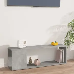 Televizoriaus spintelė, betono, 100x24x32cm, apdirbta mediena