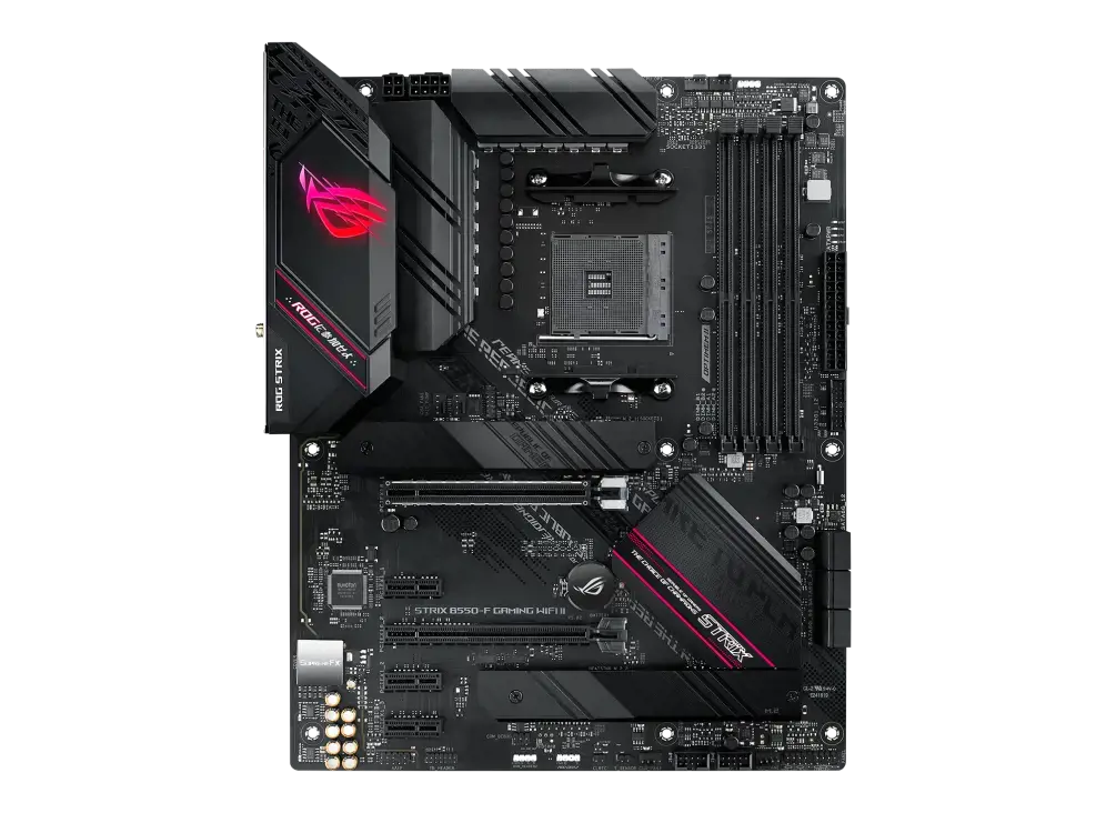 ASUS ROG STRIX B550-F GAMING WIFI II, AMD, "Socket AM4", 3 kartos "AMD Ryzen™ 3", 3 kartos "AMD Ryzen 5", 3 kartos "AMD Ryzen™ 7", 3 kartos..., DDR4-SDRAM, 128 GB, DIMM
