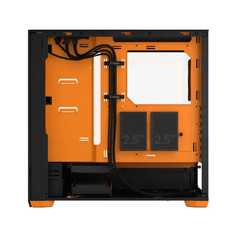 FRACTAL DESIGN "Pop Air" RGB oranžinis šerdis TG skaidrus atspalvis