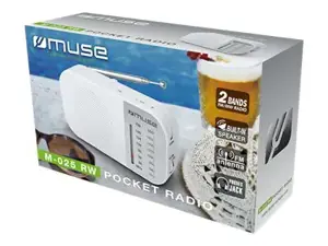 "Muse M-025 RW", Nešiojamasis radijo imtuvas, baltos spalvos
