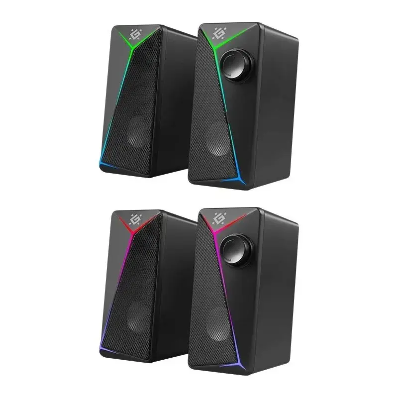 PC Speakers 2.0 DEFENDER J5 2.0 6W LED USB black