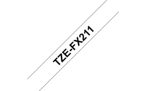 Brother Laminated tape, Black on white, TZe, Black, Thermal transfer, Brother, PT-2100VP, PT-2730, …
