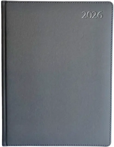 Kalendorius EXTRA SHINE, 2026, PU, A4, juoda (Baltic)