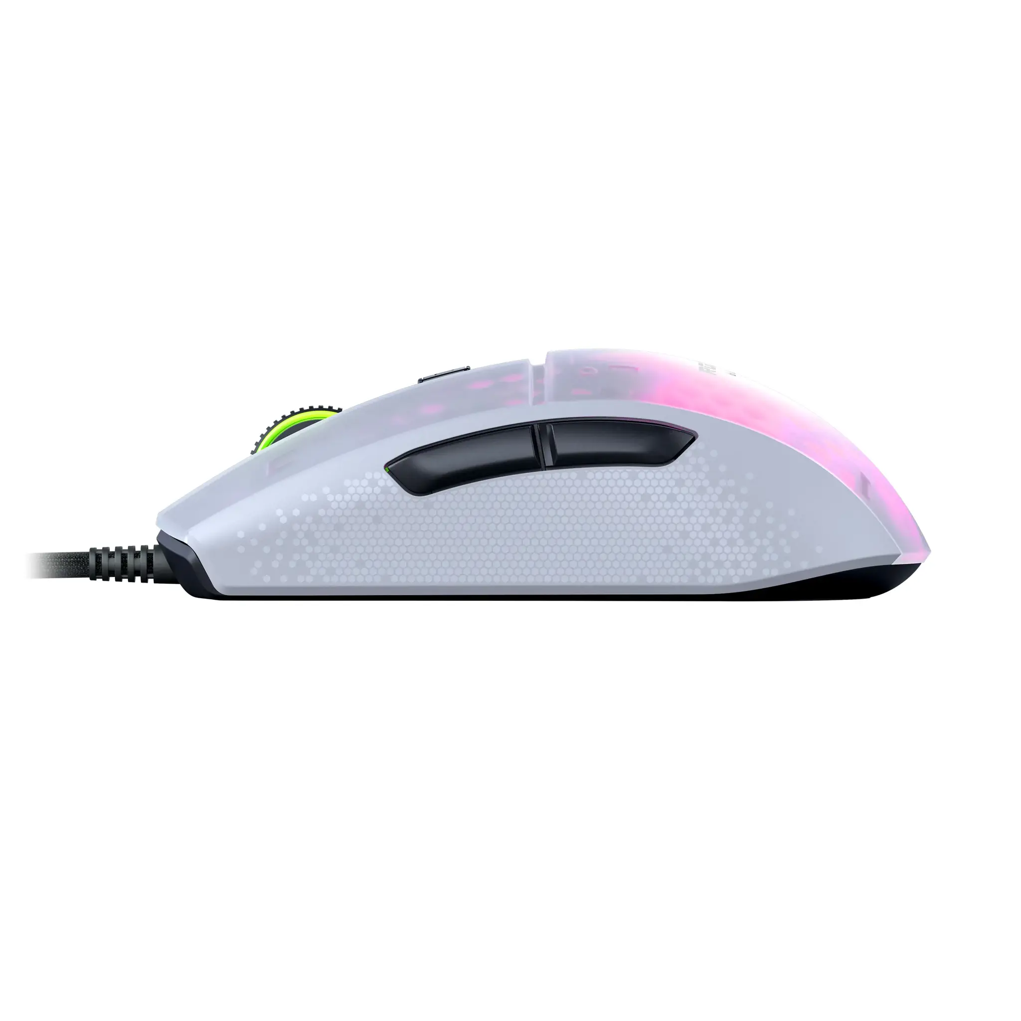 "ROCCAT Burst Pro", dešiniarankis, optinis, USB Type-A, 16000 DPI, baltas