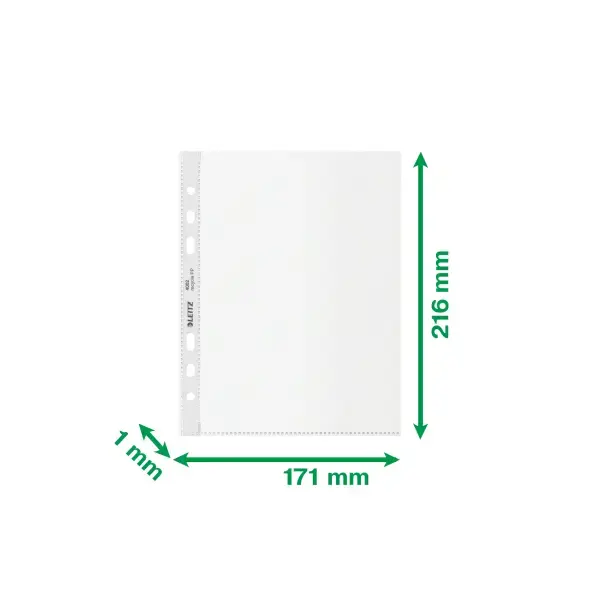 Įmautės Leitz Recycle, A5, 100mic,  25vnt, matinės sp.