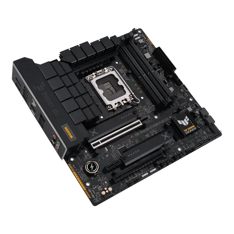 ASUS TUF GAMING B760M-PLUS D4, "Intel", LGA 1700, "Intel® Celeron®", "Intel® Core™ i3", "Intel® Core™ i5", "Intel® Core™ i7", "Intel® Core™ i9",..., LGA 1700, DDR4-SDRAM, 128 GB