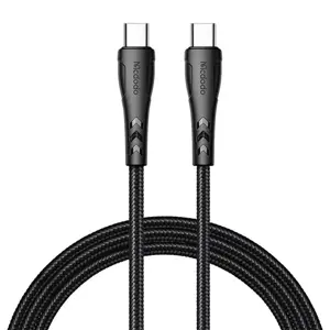 USB-C į USB-C "Mcdodo" kabelis CA-7641, PD 60W, 1,2 m (juodas)