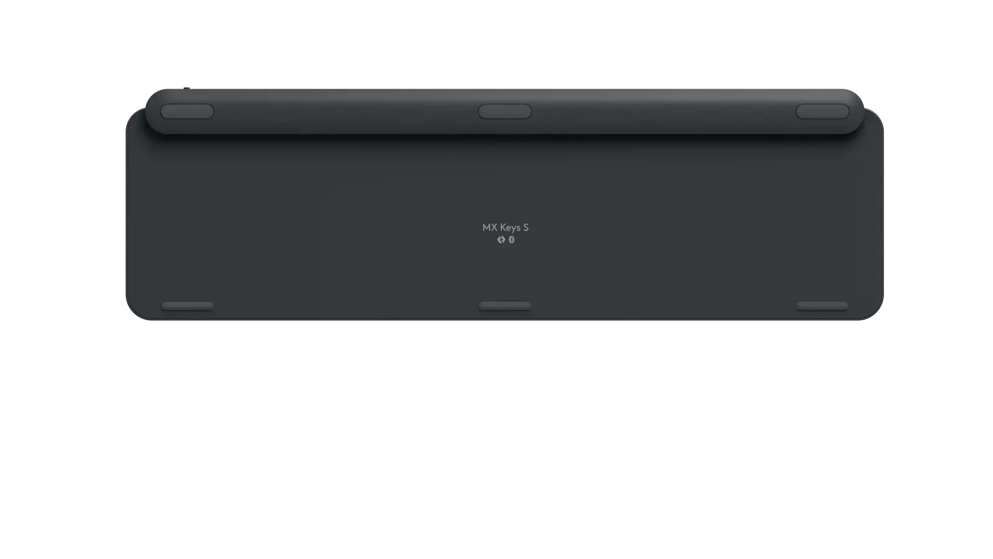 "Logitech MX Keys S", pilno dydžio (100 %), RF belaidis + "Bluetooth", žirklinis klavišų jungiklis, QWERTY, šviesos diodas, grafito spalvos