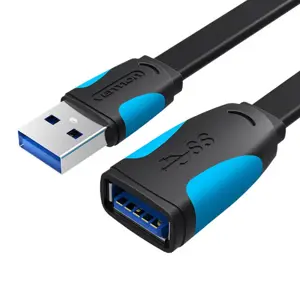 "Vention" USB3.0 plokščiasis prailgintuvas VAS-A13-B150 1,5 m juodas