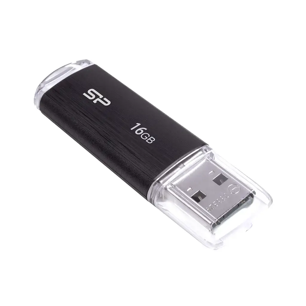 SILICONPOW SP016GBUF2U02V1K Silicon Power atmintinė USB Ultima U02 16GB USB 2.0 juoda
