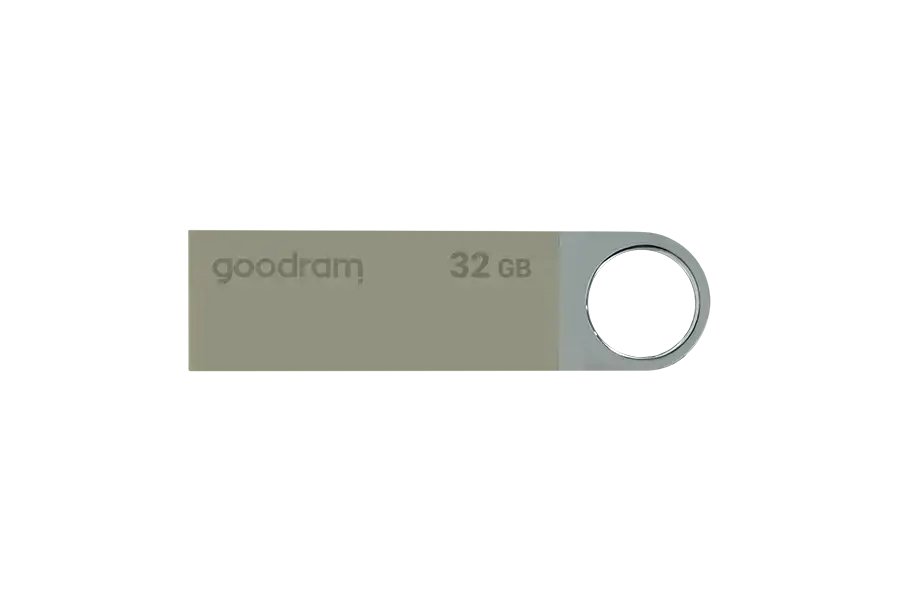 Goodram UUN2, 32 GB, USB Type-A, 2.0, 20 MB/s, Swivel, Silver