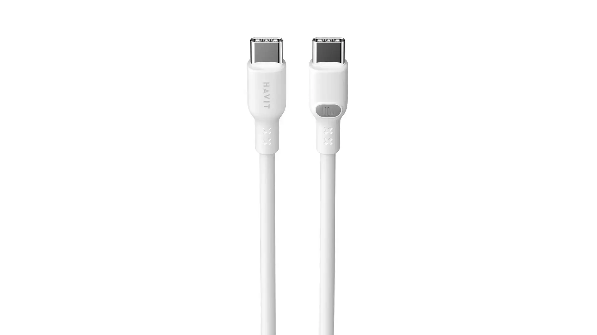 Havit CB6280 - USB Type C to USB Type C cable, 1 m (white)
