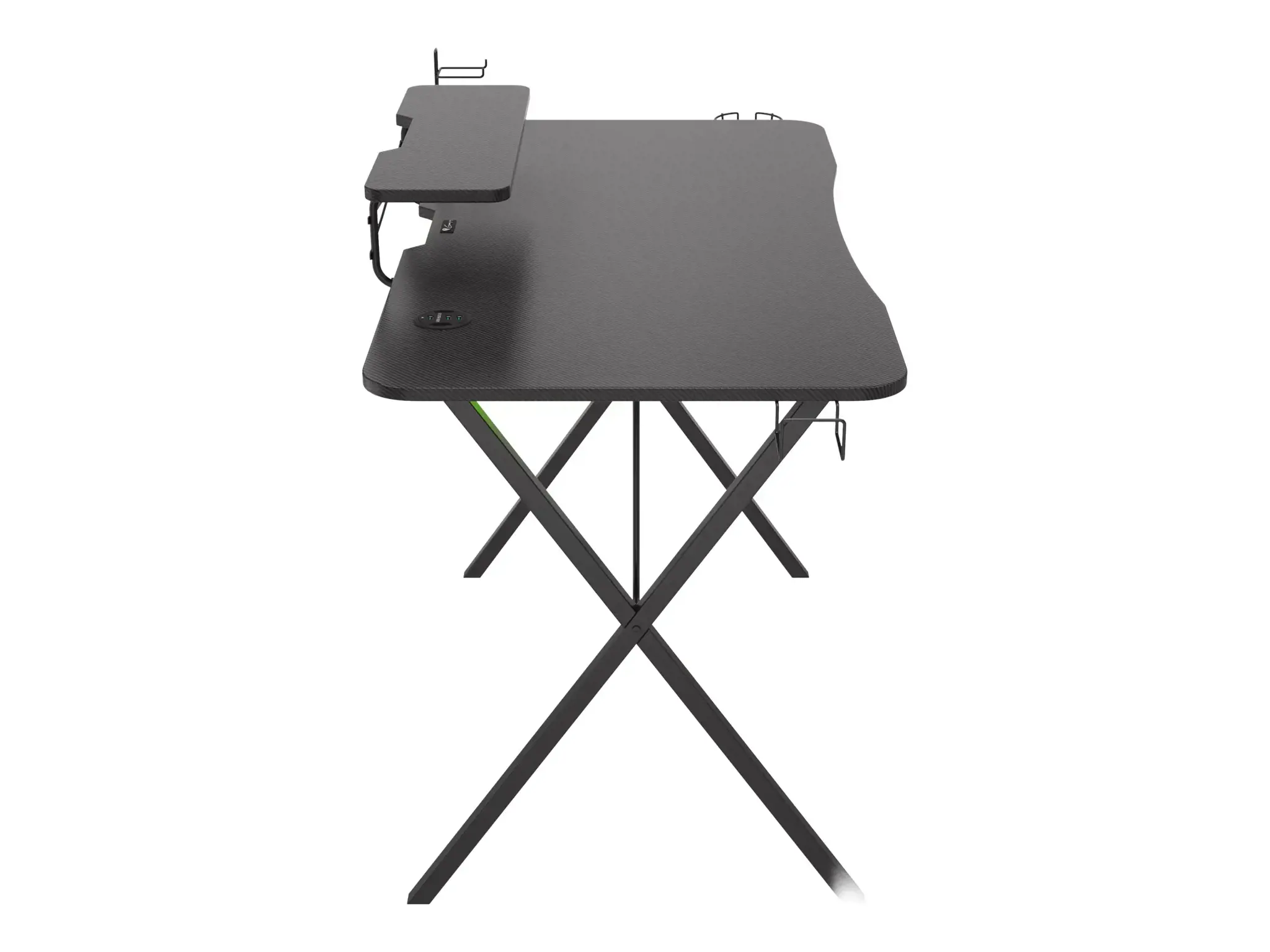 Žaidimų stalas Natec Genesis Holm 300 RGB, Juoda