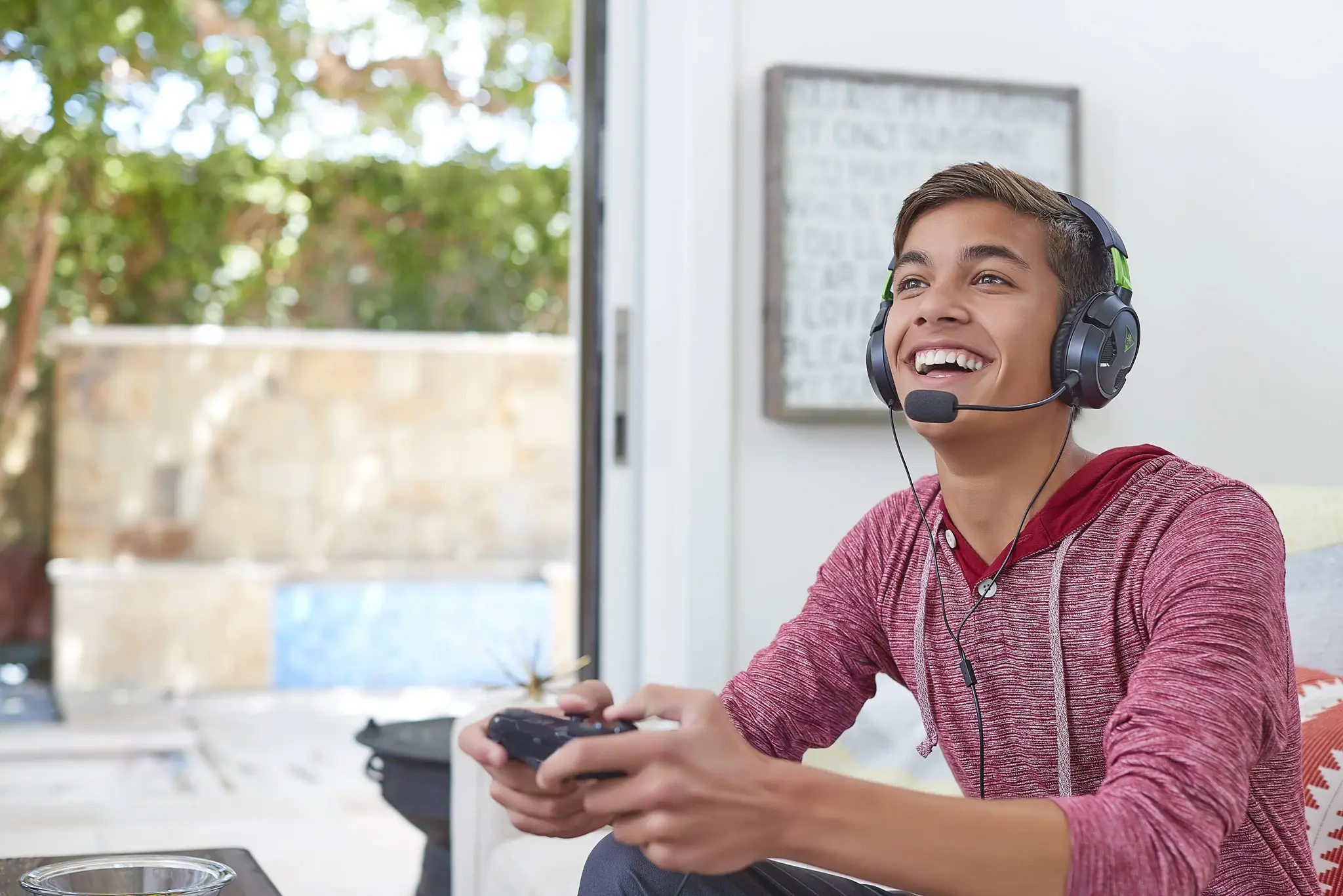 "Turtle Beach Recon 50X White" žaidimų ausinės "Xbox" ir "Xbox Series X|S", laidinės, žaidimų, 20 - 20000 Hz, 530,7 g, ausinės, juodos, žalios spalvos