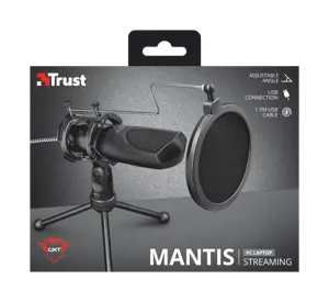 "Trust GXT 232 Mantis", kompiuterio mikrofonas, -38 dB, 50-16000 Hz, 32 Ω, visakryptis, laidinis