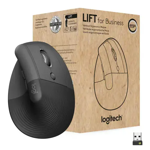 "LOGITECH LIFT FOR BUSINESS" - GRAFITINIS / JUODAS - EMEA