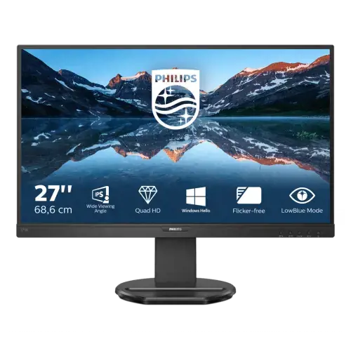 Monitorius Philips B Line 276B9/00, 68.6 cm (27"), 2560 x 1440 pixels, Quad HD, LED, 4 ms, Black