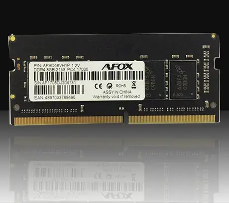 AFOX AFSD48VH1P 8GB DDR4 2133MHz SODIMM modulis