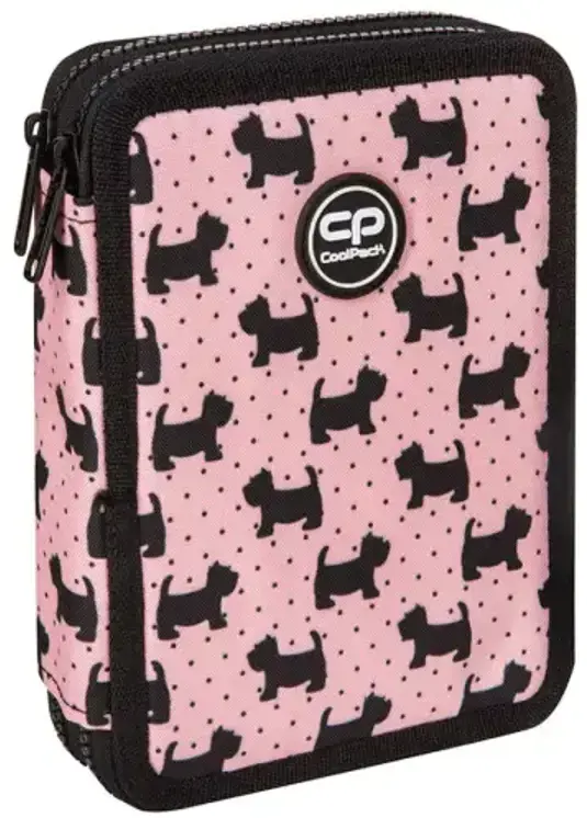 Forminis dviejų skyrių penalas su priedais CoolPack Jumper XL Doggies